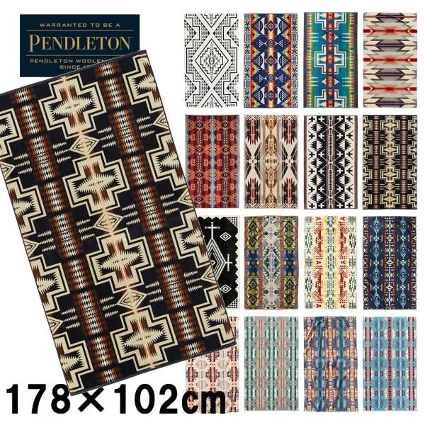 PENDLETON ペンドルトン ブランケット オーバーサイズ バスタオル ジャガード スパタオル 大判 ビーチタオル インテリア コットン かいまき XB233 新品 正規品