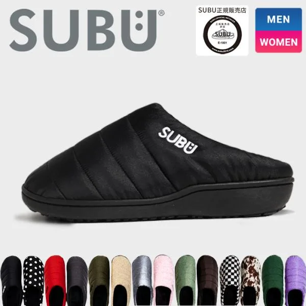 SUBU サンダル スブ サンダル SANDAL スリッポン 秋冬のサンダル ダウン風サンダル ファー スリッパ 2026年モデル
