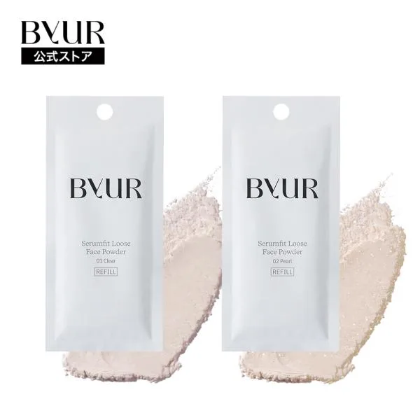バイユア フェイスパウダー リフィル byur フェイスパウダー セラムフィット ルースフェイスパウダー クリア パール マット 毛穴カバー 毛穴ケア 韓国コスメ