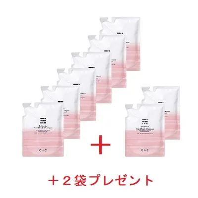 CAC化粧品 エヴィデンスヘア&ボディシャンプー 400ml入レフィル6袋セット (+レフィル2袋プレゼント)