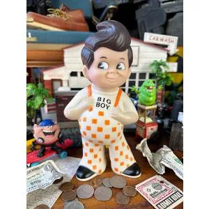 ビッグボーイ ソフビバンク 1970年代モデル 復刻版 貯金箱 BIG BOY ■ アメリカン雑貨 アメリカ雑貨