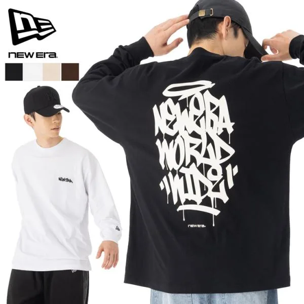 ニューエラ 長袖Tシャツ ロンT グラフィティロゴ