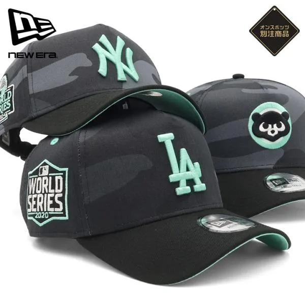 ニューエラキャップ 9FORTYA-FRAMEサイドパッチ カモ柄MLB ONSPOTZ別注