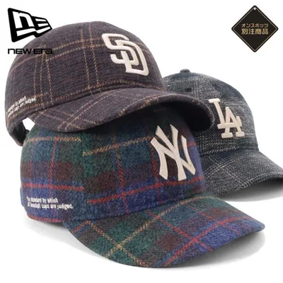 ニューエラキャップ 9THIRTY チェック柄MLB ONSPOTZ別注