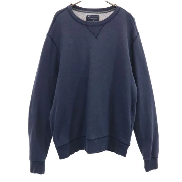 GAP ギャップ 長袖 スウェット トレーナー L ネイビー メンズ 古着 中古