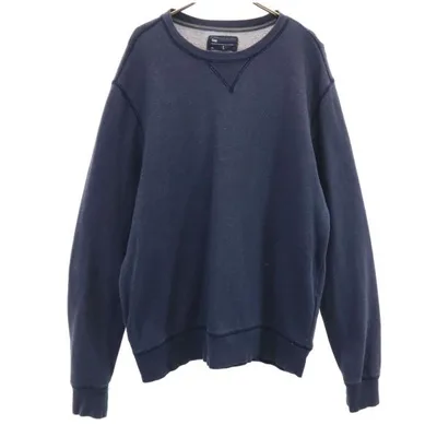 GAP ギャップ 長袖 スウェット トレーナー L ネイビー メンズ 古着 中古