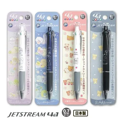 ジェットストリーム 4&1 すみっコぐらし リラックマ 0.7m/mボール 三菱鉛筆 4色ボールペン シャープ Jetstream サンエックス メール便