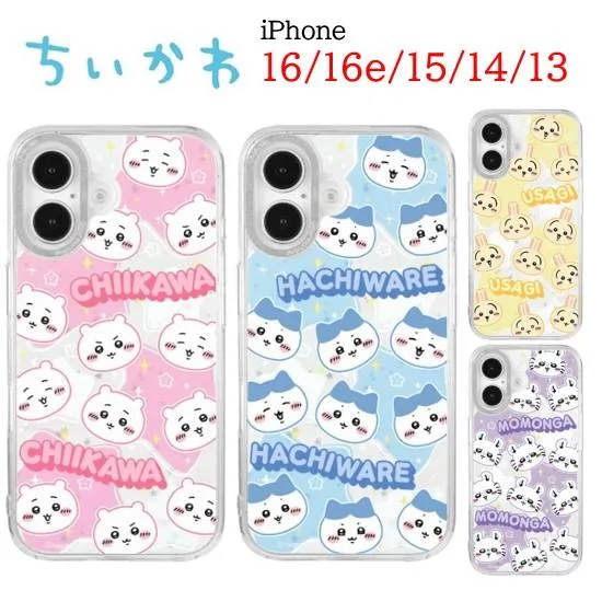 ちいかわ Chiikawa iPhone 16 16e 15 14 13 Camera Frame スマホケース iPhoneケース iphone アイフォン インナーシート スマホ ケース 耐衝撃 クリアケース