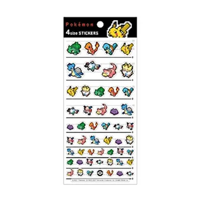 ポケットモンスター 4サイズステッカーズ ピカチュウ ピクセルアート 007221 【お1人様3点限り】