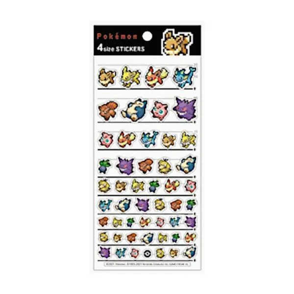 ポケットモンスター 4サイズステッカーズ イーブイ ピクセルアート 007238 【お1人様3点限り】