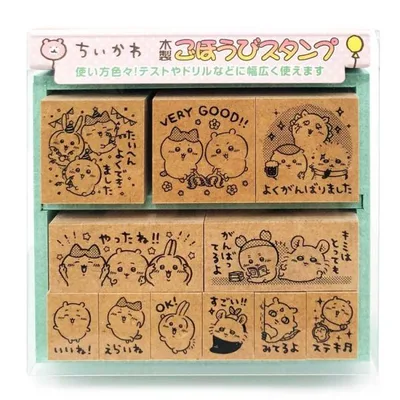 ちいかわ 木製ごほうびスタンプ パーティー 129981 CHIIKAWA なんか小さくてかわいいやつ ナガノ