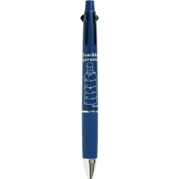 すみっコぐらし ジェットストリーム4&1 0.5mm PR17403 文具マーケット ネイビー 4色ボールペン 0.5mm 黒赤青緑 多機能ペン