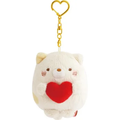 サンエックスユニバース ぶらさげぬいぐるみ すみっコぐらし ねこ ハート ぬいぐるみキーホルダー【お1人様3点限り】