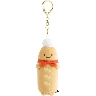 すみっコぐらし ぶらさげぬいぐるみ パン店長 いつでもベーカリー雑貨 ぬいぐるみキーホルダー パン屋すみっこ店長【お1人様3点限り】