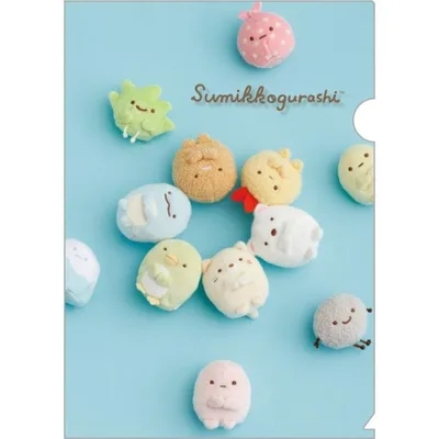 【10月下旬以降〜出荷】すみっコぐらし A4クリアホルダー ぬいフォトシリーズ 第2弾 ブルー クリアファイル シングル