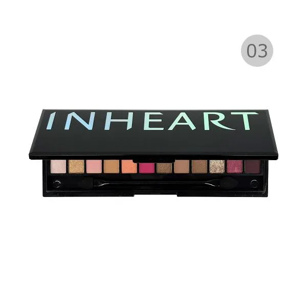 INHEART インハート アイシャドウエキスパート 03 ファッション / 多色アイシャドウパレット 12色 マット パール ラメ