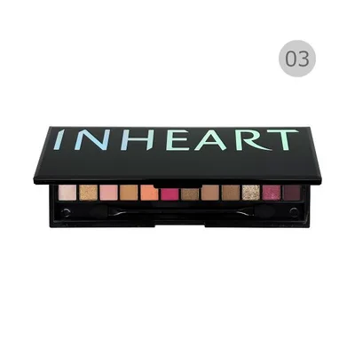 INHEART インハート アイシャドウエキスパート 03 ファッション / 多色アイシャドウパレット 12色 マット パール ラメ