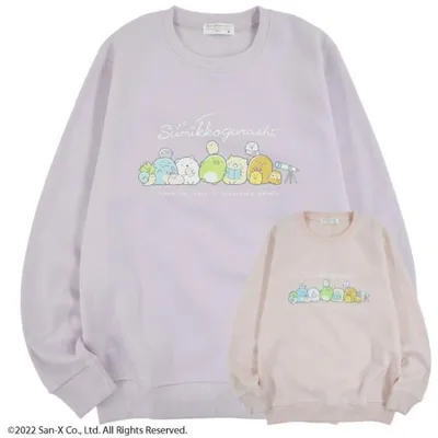 すみっコぐらし トレーナー サンエックス 裏起毛 スウェット 長袖 プリント M L LL
