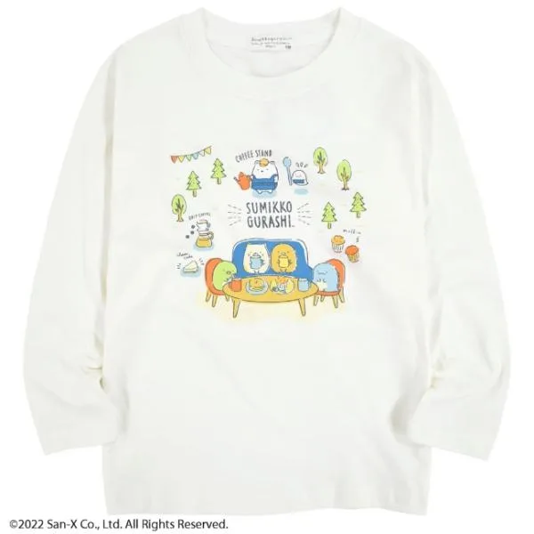 すみっコぐらし サンエックス Tシャツ 長袖 キッズ 子供 ポケット 付き プリント