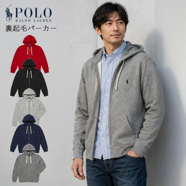 ポロ ラルフローレン メンズ フルジップ パーカー POLO Ralph Lauren ベーシック スウェット パーカー XL XXL #710548546