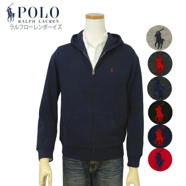ポロ ラルフローレン ボーイズ ベーシック フルジップパーカー POLO Ralph Lauren 定番 裏起毛 スウェット パーカー #323547626