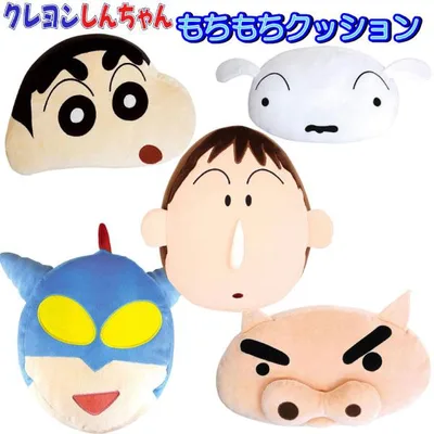 クレヨンしんちゃん もっちり フェイス クッション シロ ぶりぶりざえもん アクション仮面 学校 オフィス 遊び心 大人 【za1351】