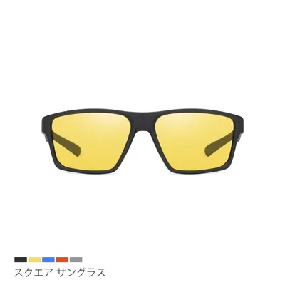 サングラス 偏光 メンズ カラー スポーツサングラス スクエア ミラーレンズ UVカット 黒縁 散歩 釣り ゴルフ 紫外線カット レディース 男女兼用 夏 父の日 爆買