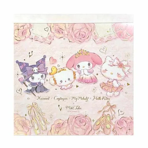 メモパッド サンリオキャラクターズxたけいみき メモ帳 サンリオ クローズピン フェアリーナ 爆買