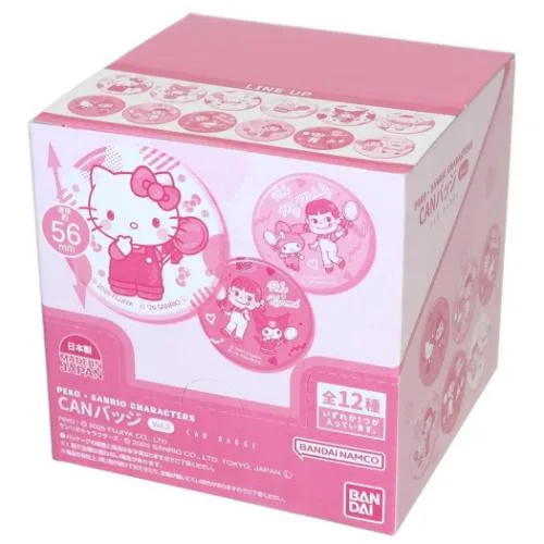 缶バッジ PEKOxサンリオ CANバッジ Vol.3 全12種12個入セット サンリオ バンダイ 爆買