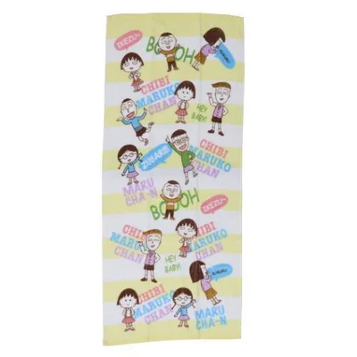 ちびまる子ちゃん グッズ フェイスタオル アニメキャラクター プリントロングタオル 爆買