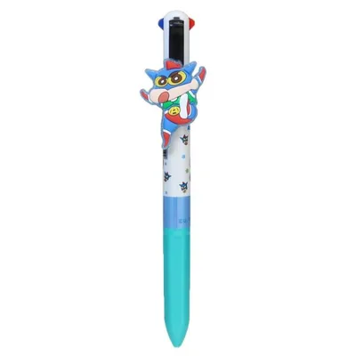 クレヨンしんちゃん 黒赤緑青 ボールペン マスコット付き4色ボールペン F アクション仮面しんちゃん