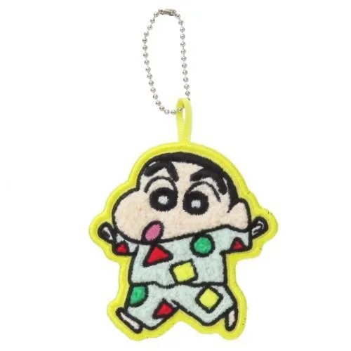 クレヨンしんちゃん アニメキャラクター キーチェーン 刺繍ワッペンチャーム パジャマ 爆買
