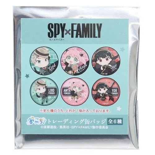 スパイファミリー SPY FAMILY グッズ 缶バッジ アニメキャラクター トレーディングカンバッジ全6種 プレゼント 男の子 女の バレンタ 爆買