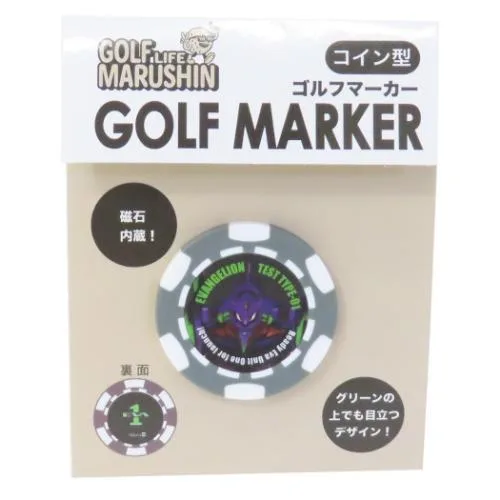 エヴァンゲリオン グッズ ゴルフ用品 アニメキャラクター ゴルフマーカー コイン型 エヴァンゲリオンコインマーカー 爆買