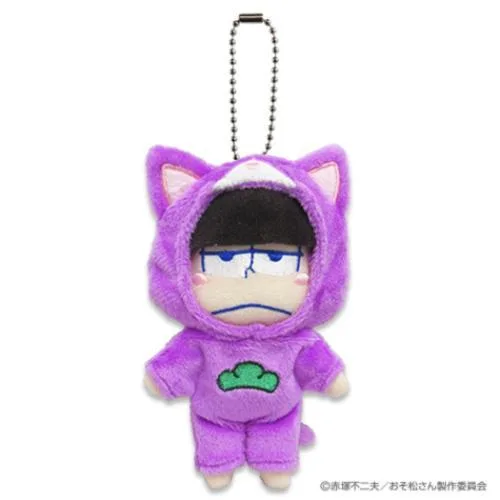 おそ松さん グッズ キーホルダー アニメキャラクター アニマルコス松 お着替えマスコット 一松 ネコ 爆買