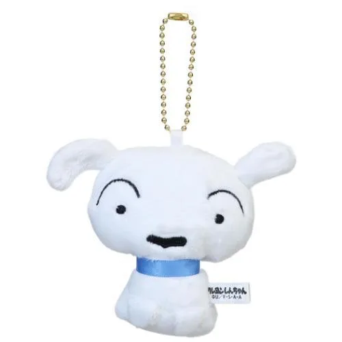 クレヨンしんちゃん アニメキャラクター ボールチェーンマスコット ぺたんこマスコット シロ 爆買