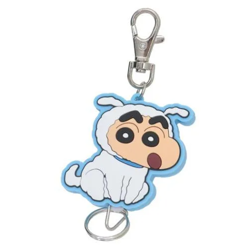クレヨンしんちゃん グッズ キーホルダー アニメキャラクター ラバーリールキーホルダー 爆買