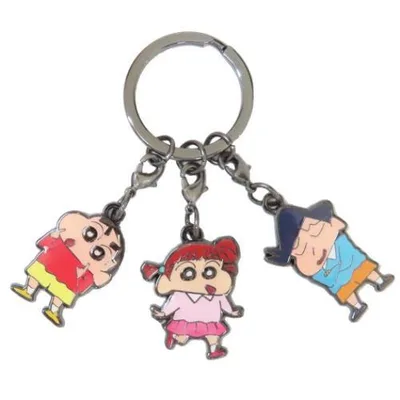 クレヨンしんちゃん アニメキャラクター キーホルダー 3連キーリング しんちゃん&ネネちゃん&風間くん 爆買