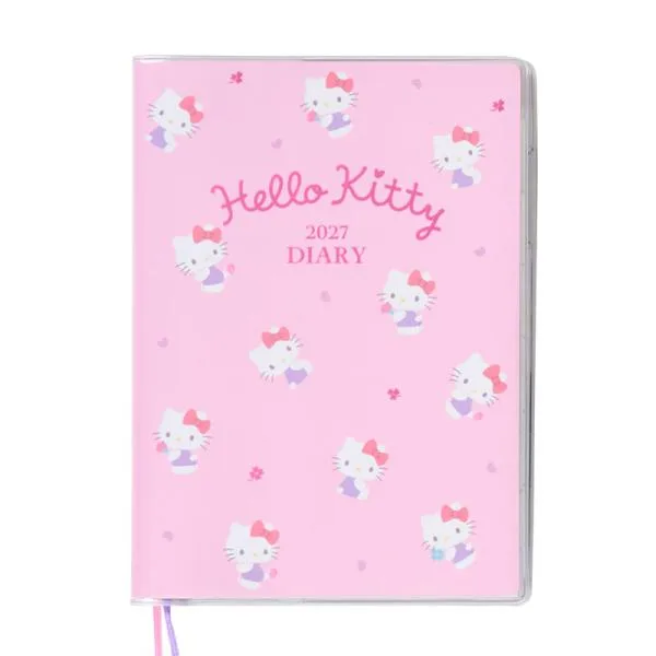 ハローキティ ウィークリー手帳2027 B6 ケイダイアリー27 10月始まり スケジュール帳 令和9年手帖 Sanrio サンリオ