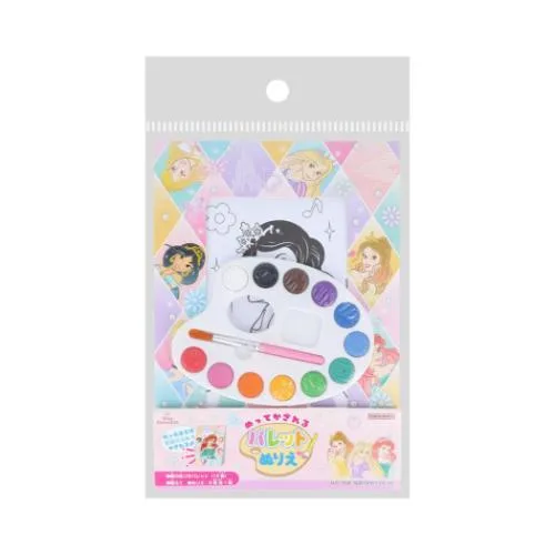ディズニープリンセス キャラクター 塗り絵 ぬってかざれる パレットぬりえ ディズニー 爆買