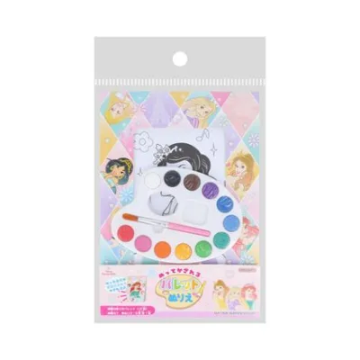 ディズニープリンセス キャラクター 塗り絵 ぬってかざれる パレットぬりえ ディズニー 爆買
