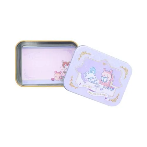 ちいかわ キャラクター メモ帳 缶入りメモ ティータイムB 爆買
