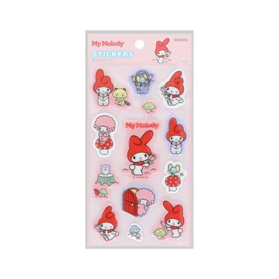 サンリオキャラクターズ シールシート ぷっくりシール レトロ マイメロディ Sanrio サンスター文具