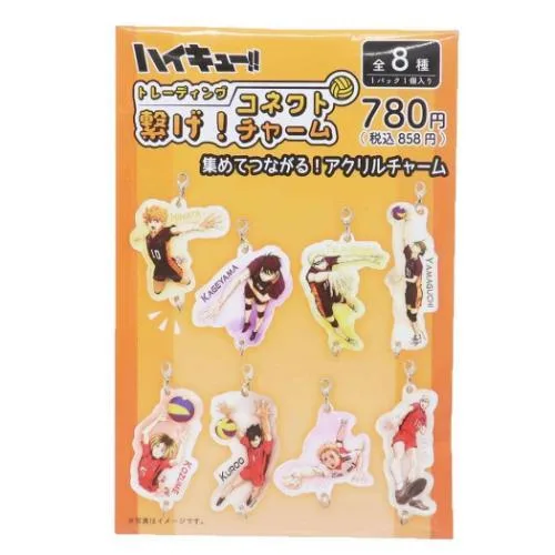 ハイキュー!! アニメキャラクター ファスナーマスコット トレーディング繋げ!コネクトチャーム 全8種 少年ジャンプ 爆買