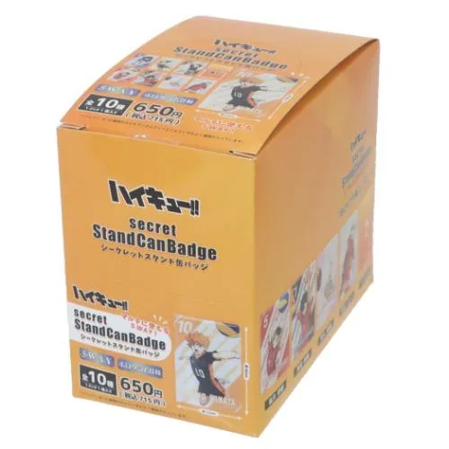ハイキュー アニメキャラクター 缶バッジ シークレットスタンド缶バッジ 全10種 10個入セット 少年ジャンプ 爆買