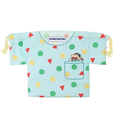 クレヨンしんちゃん アニメキャラクター 巾着袋 パジャマ型きんちゃくポーチ グリーン プレゼント 男の子 女の子 ギフト バレンタイン 爆買