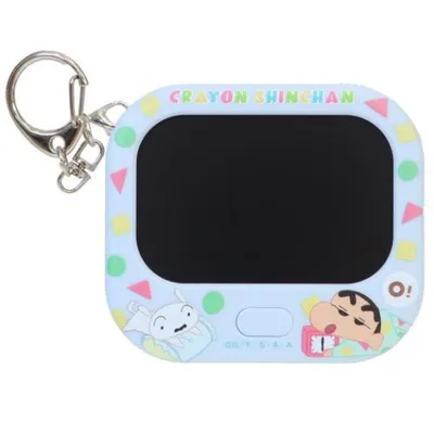 クレヨンしんちゃん キーリング ミニデジタルメモパッドキーホルダー パジャマ 電子メモ