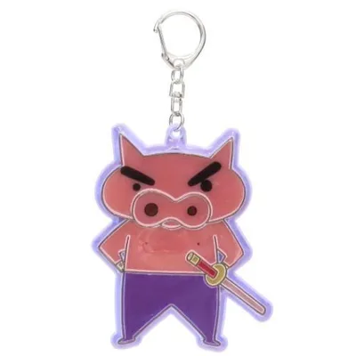 クレヨンしんちゃん アニメキャラクター キーリング ぴかぴかキーホルダー2 ぶりぶりざえもん 爆買