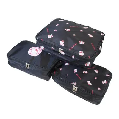 Sanrio Characters Travel Pouch Multi Storage Case Set of 3 Hello Kitty Sanrio Yasuda Tsusho
