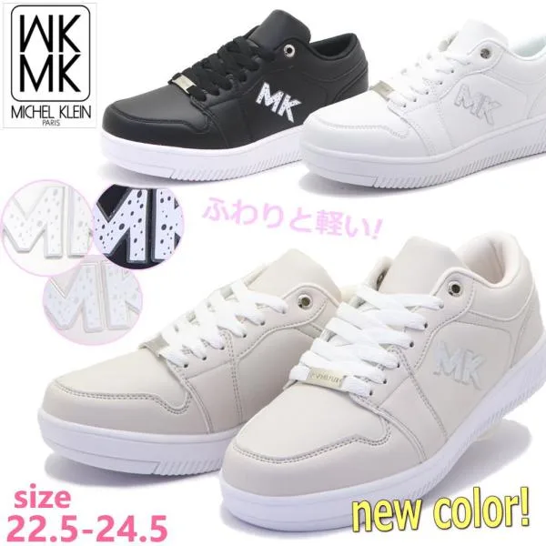 即納 MK MICHEL KLEIN レディース スニーカー コートタイプ 厚底 カジュアル 超軽量 シンプル MKミッシェルクラン No.231